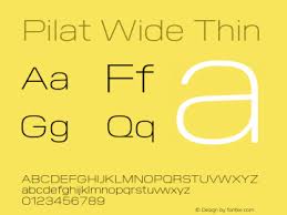 Пример шрифта Pilat Wide #1